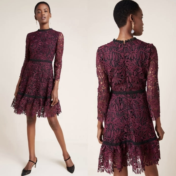 Anthropologie Shoshanna Layla Mini Lace Dress - www.ice4pros.com.br